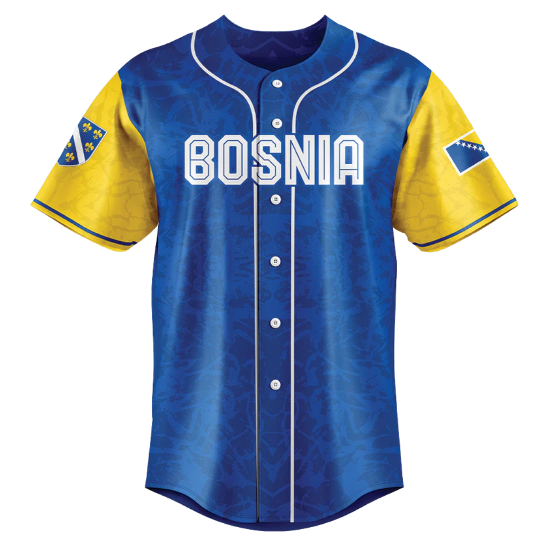 Bosnia V2 Baseball Jersey
