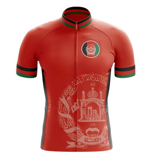 Afghanistan Short Sleeve Cycling Jersey