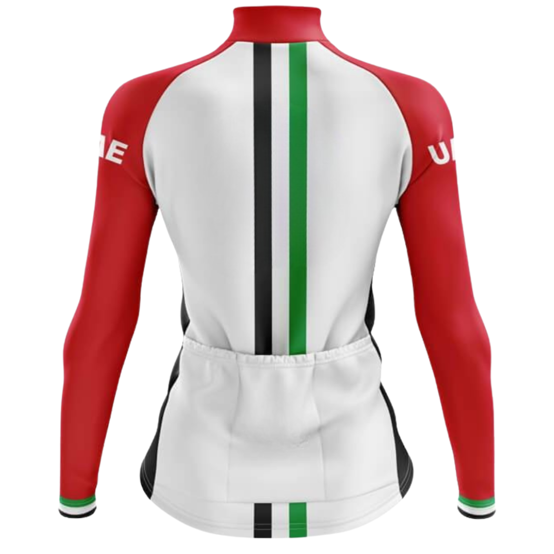 UAE V1 Women's Long Sleeve Cycling Jersey