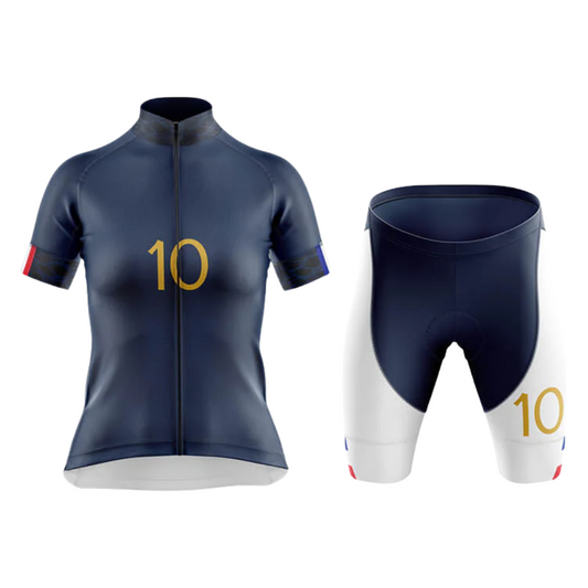 France National Women's Short Sleeve Cycling Set