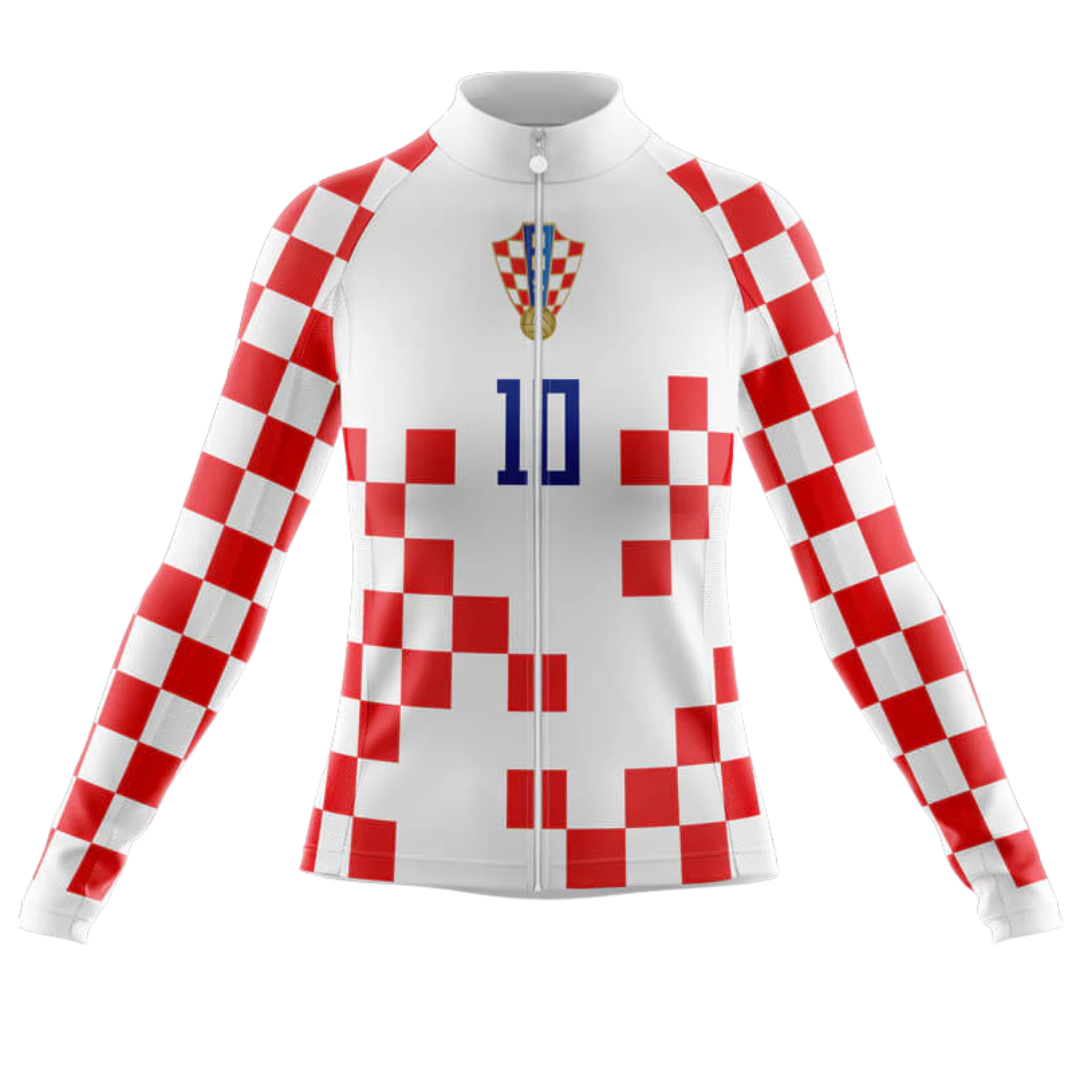 Croatia National women's Long Sleeve Cycling Jersey