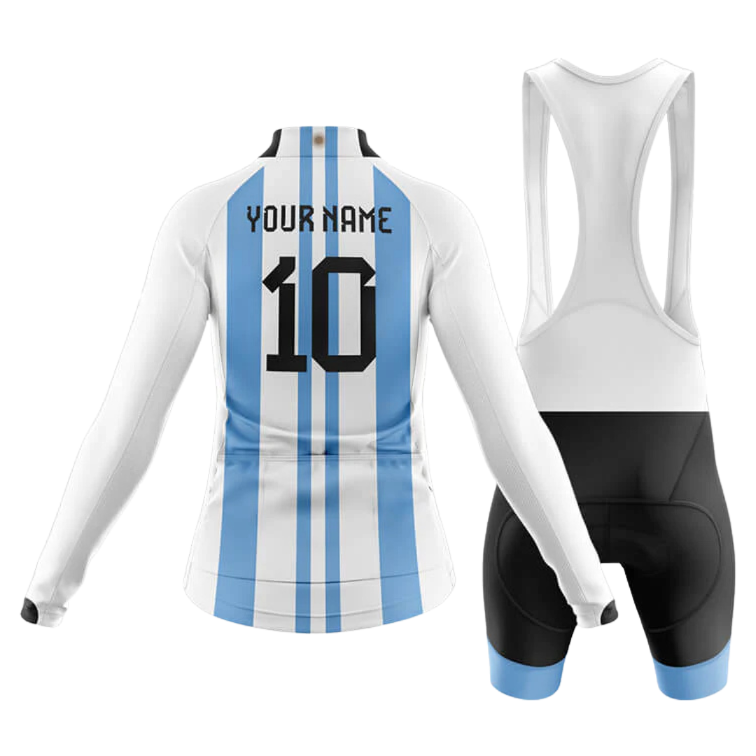 Argentina Women's  Long Sleeve Cycling Set