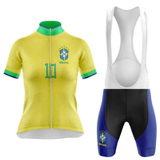 Brazil National Women's Short Sleeve Cycling Set