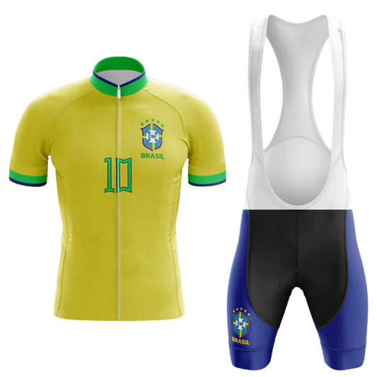 Brazil National Short Sleeve Cycling Set
