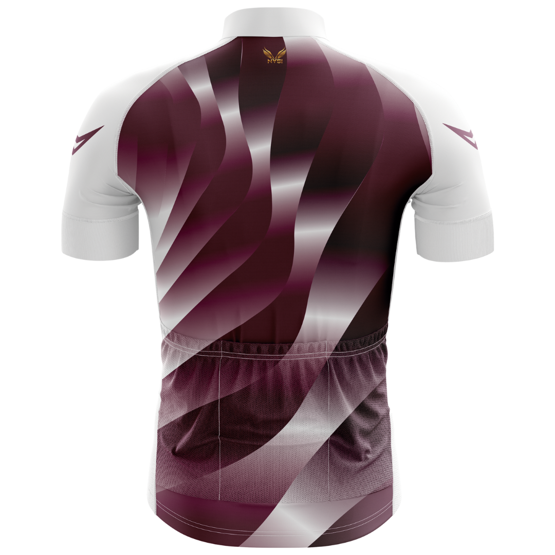 Qatar "Maroon" Short Sleeve Cycling Jersey
