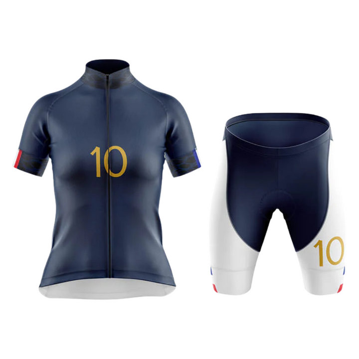 France National Women's Short Sleeve Cycling Set