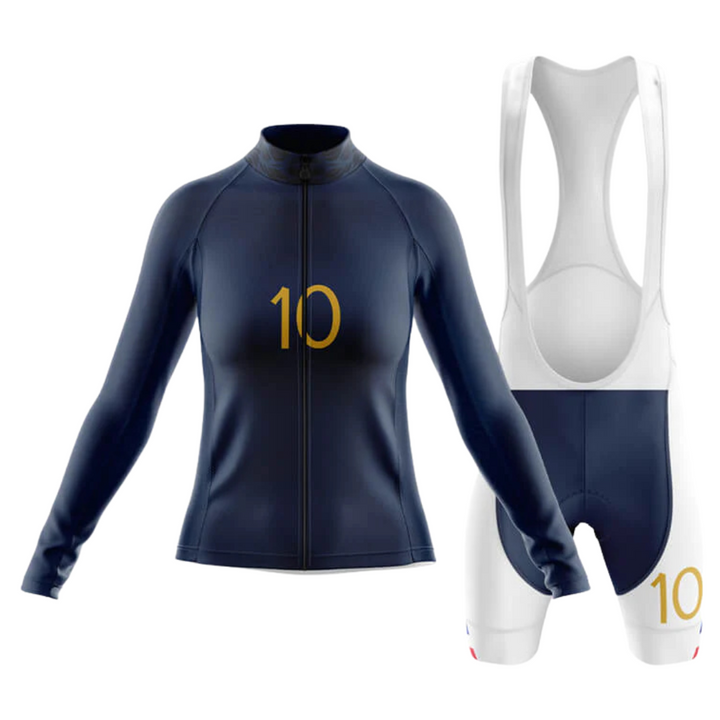 France National Women's Long Sleeve Cycling Set