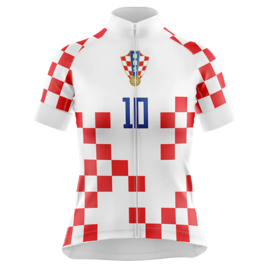 Croatia Women's National Short Sleeve Cycling Jersey