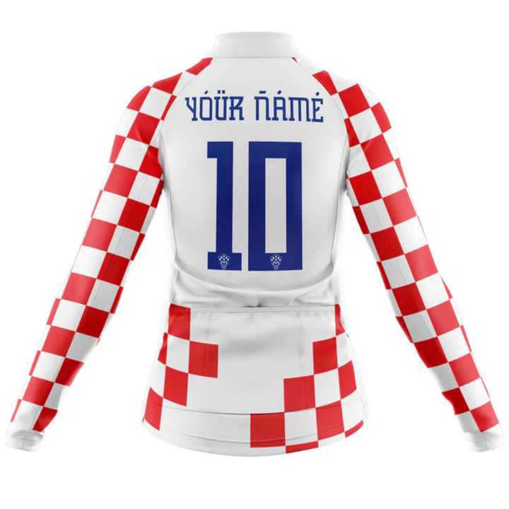Croatia National women's Long Sleeve Cycling Jersey