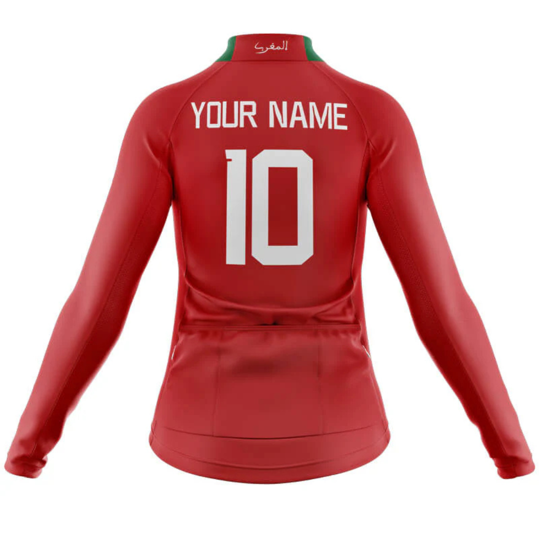 Morocco National Women's Long Sleeve Cycling Jersey