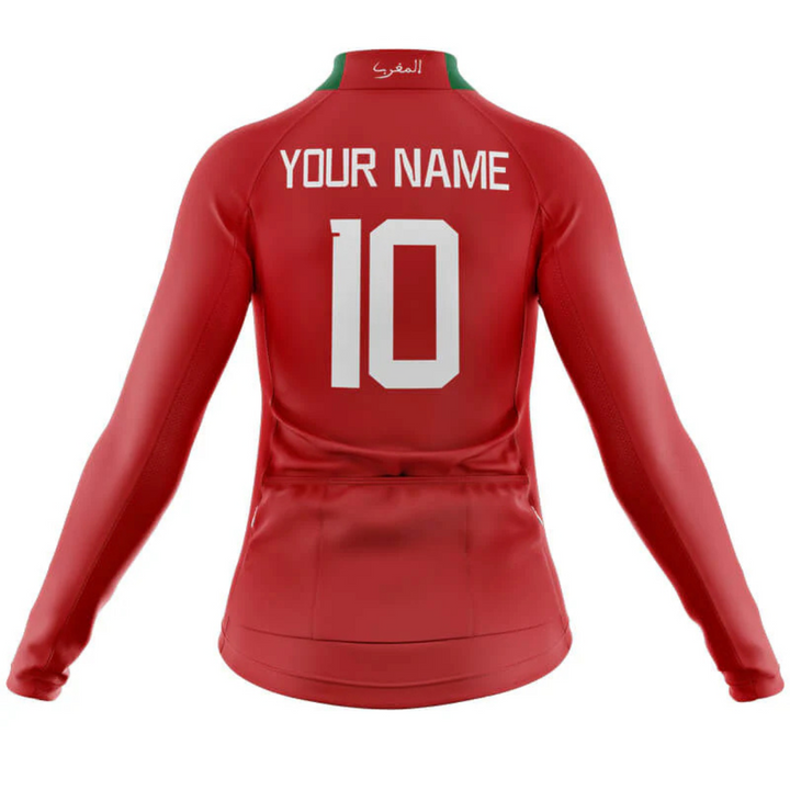 Morocco National Women's Long Sleeve Cycling Jersey