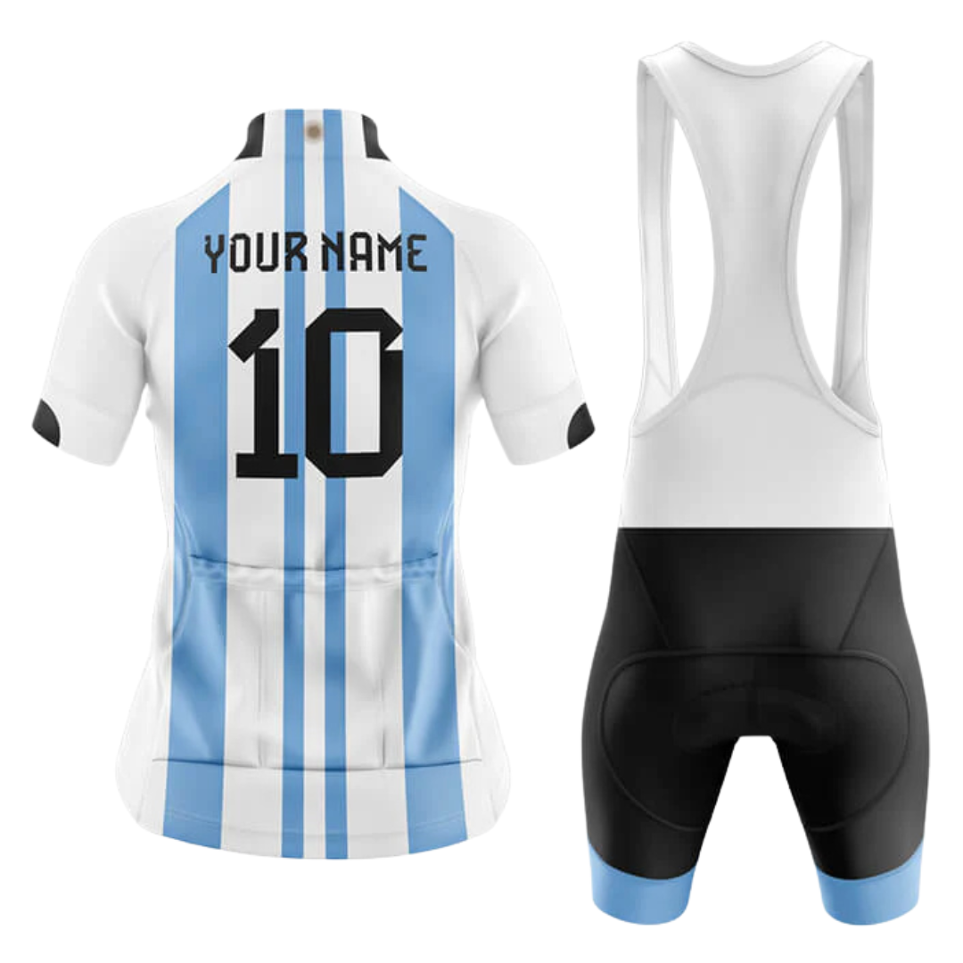 Argentina National Women's Short Sleeve Cycling Set