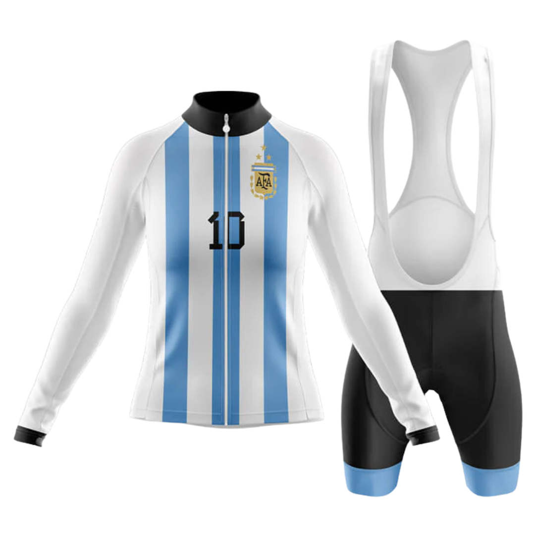 Argentina Women's  Long Sleeve Cycling Set