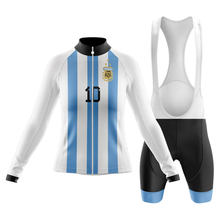Argentina Women's  Long Sleeve Cycling Set