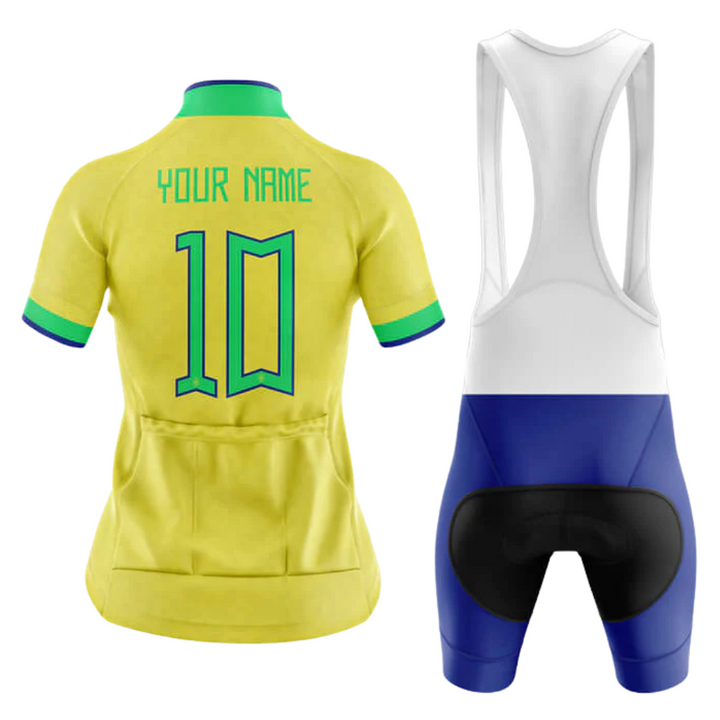 Brazil National Women's Short Sleeve Cycling Set