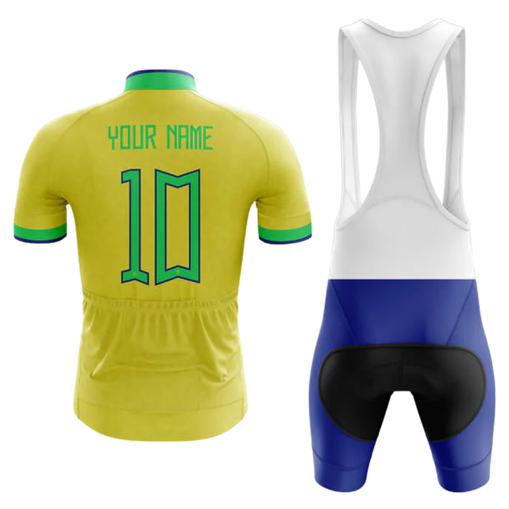 Brazil National Short Sleeve Cycling Set