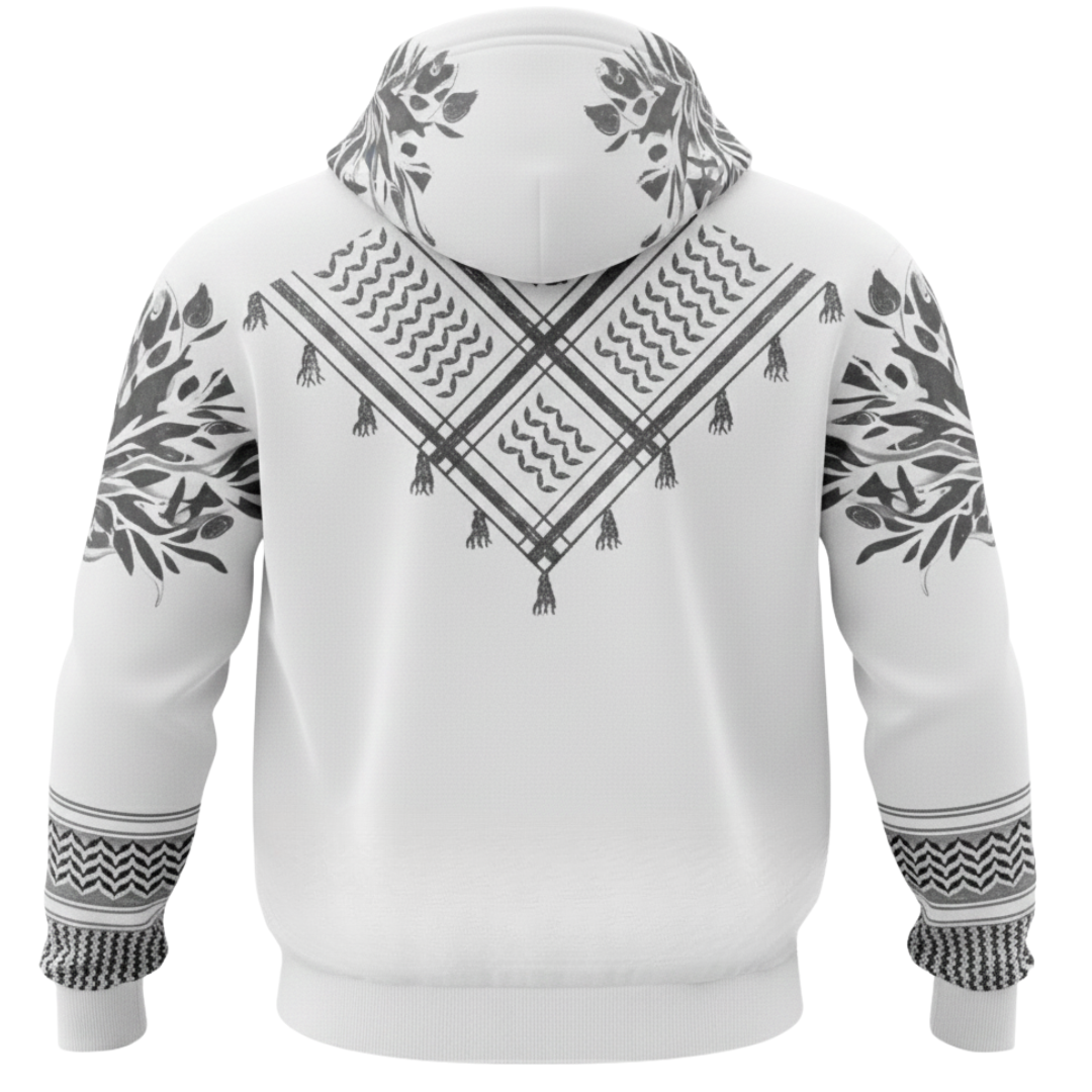 Palestine "Sumud" White Edition Hoodie
