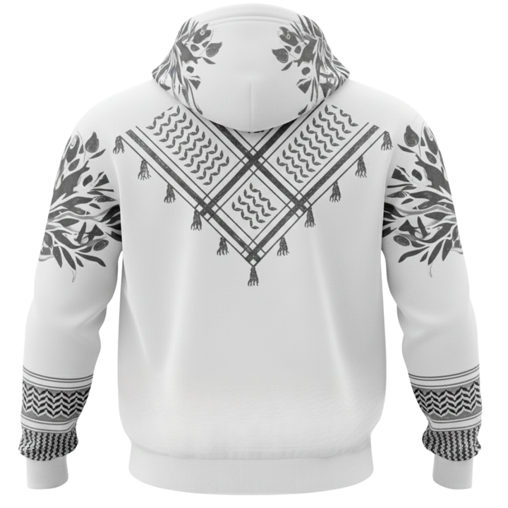 Palestine "Sumud" White Edition Hoodie