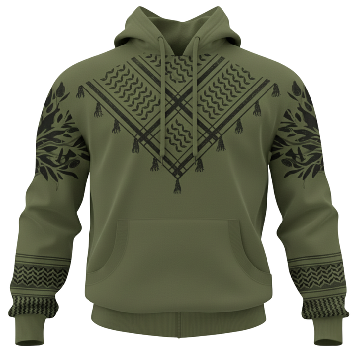Palestine "Sumud" Olive Edition Hoodie