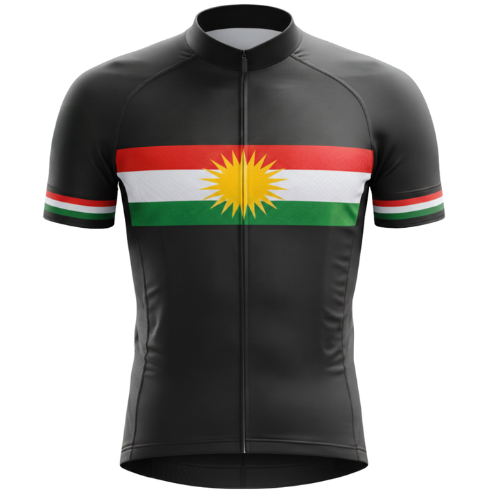 Kurdistan "Aero" Short Sleeve Cycling Jersey - Black Edition
