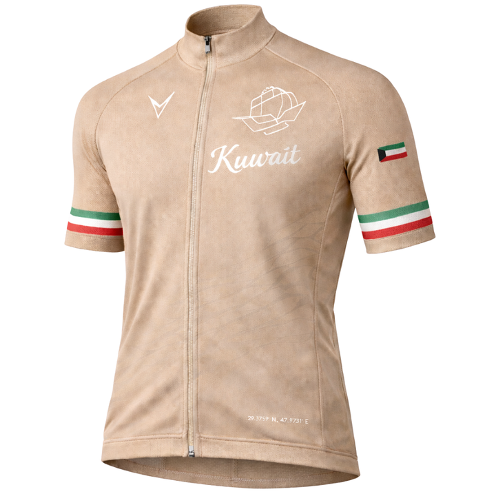 Kuwait "Aero" Short Sleeve Cycling Jersey — Sand Edition