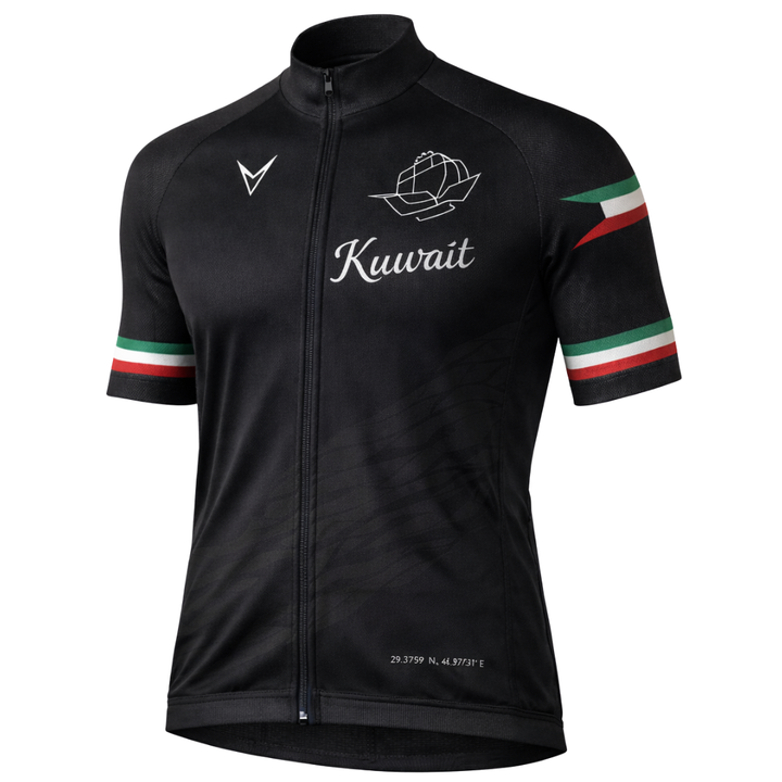 Kuwait "Aero" Short Sleeve Cycling Jersey — Black Edition