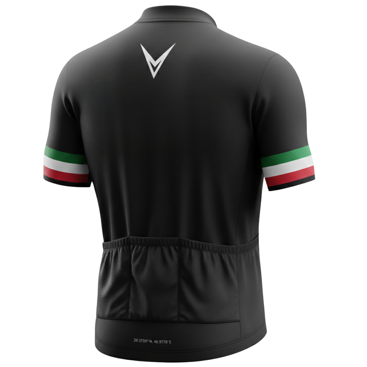 Kuwait "Standard" Short Sleeve Cycling Jersey — Black