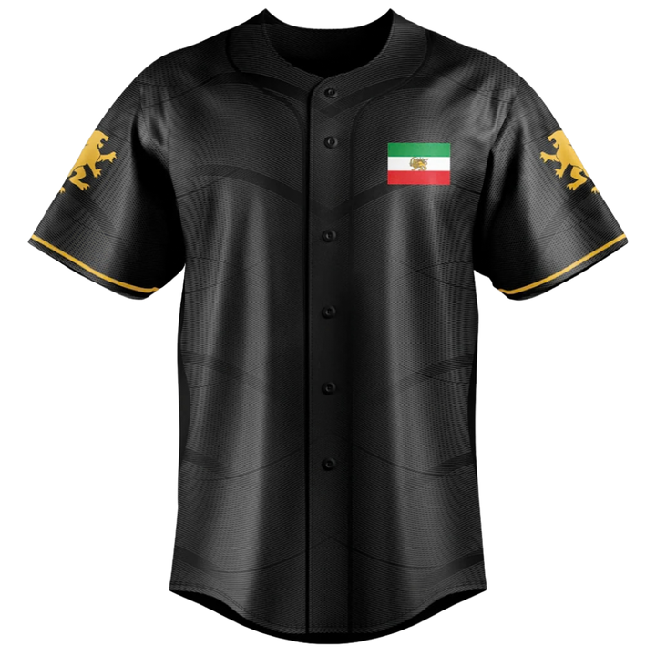 Persian "Pars" Black Baseball Jersey