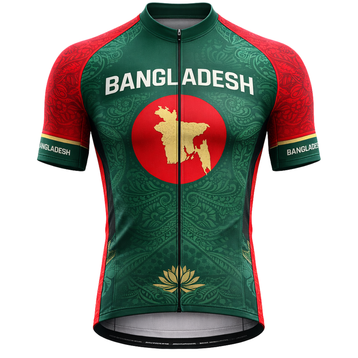 Bangladesh "Emerald" Short Sleeve Cycling Jersey