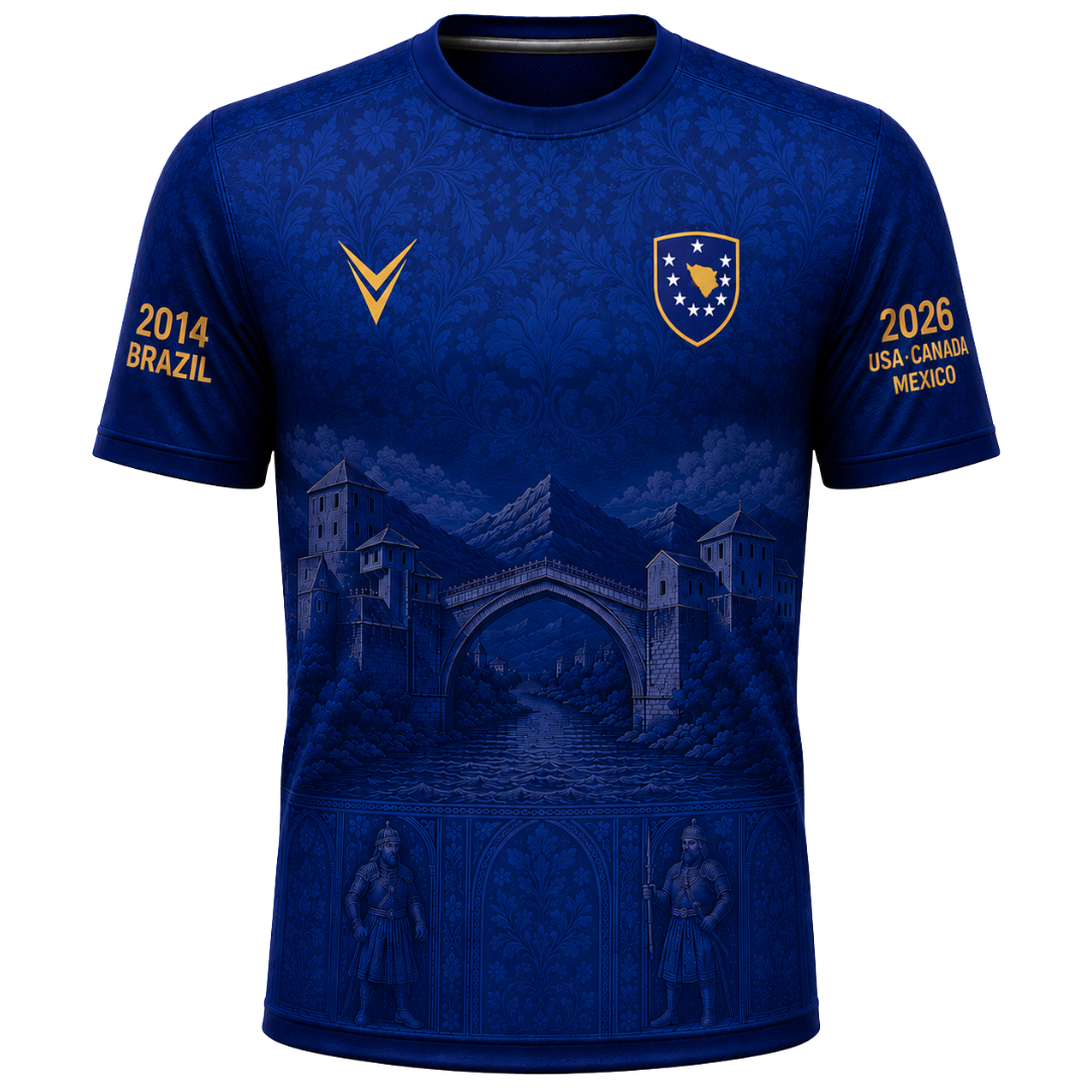 Bosnia "Kotromanić" Soccer Jersey —  World Cup Edition
