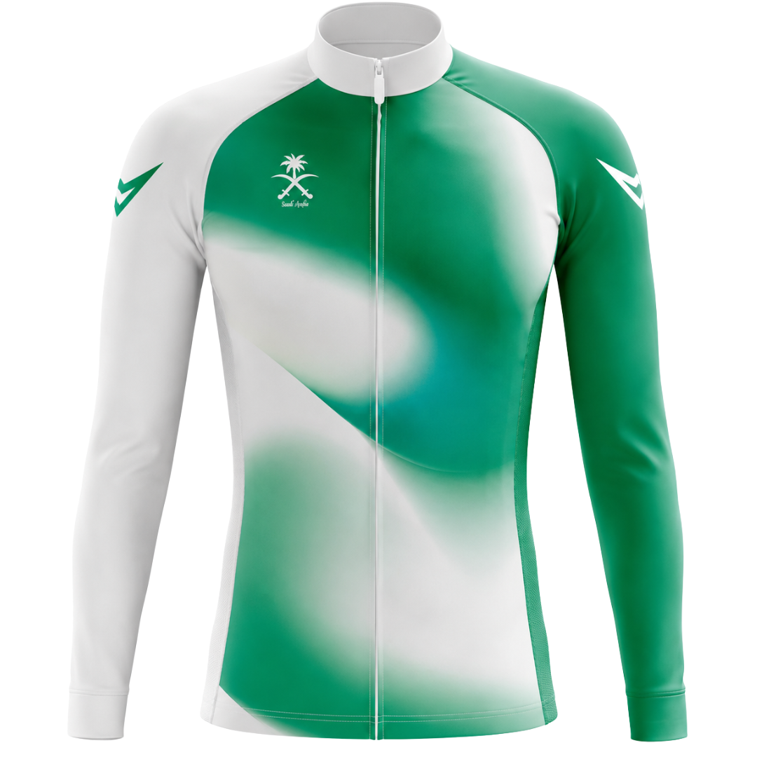 Saudi Arabia V2 “Jawad” Long Sleeve Cycling Jersey