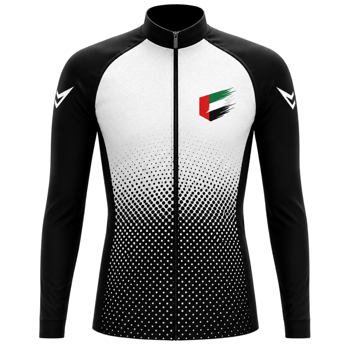 UAE "Blackline" Long Sleeve Cycling Jersey