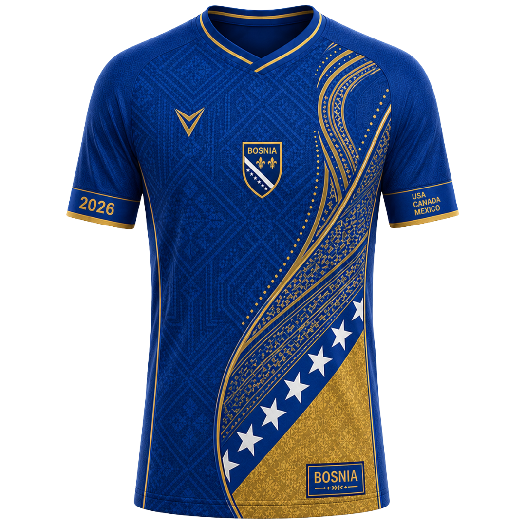 Bosnia "Dinaric" Soccer Jersey — World Cup Edition