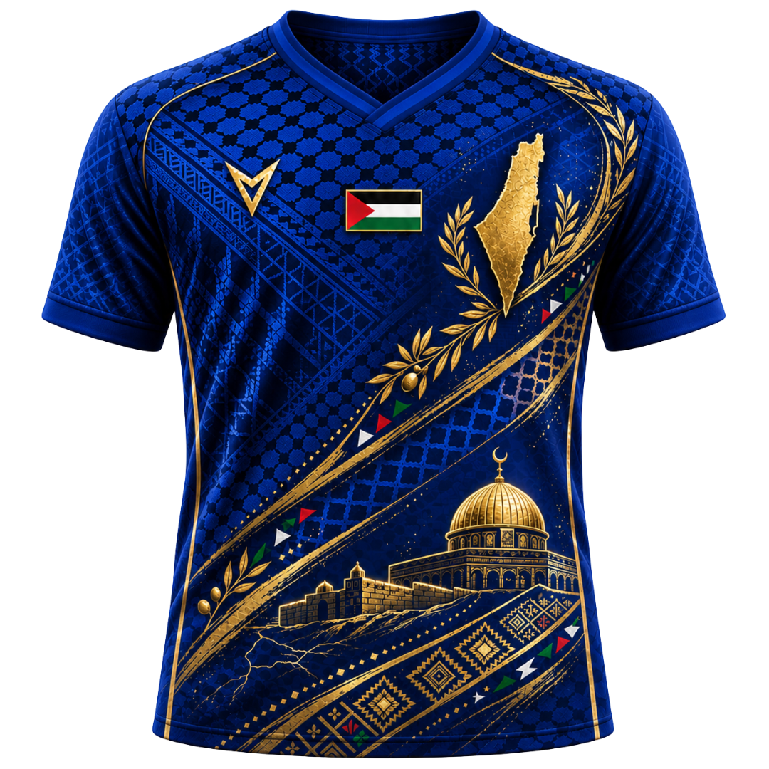 Palestine “Quds Azure” Soccer Jersey