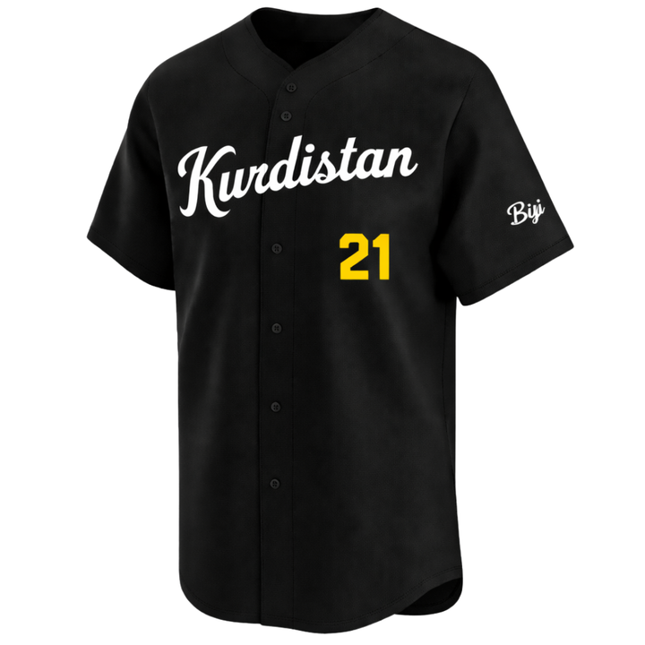 Kurdistan "21" Baseball Jersey - Phantom Edition