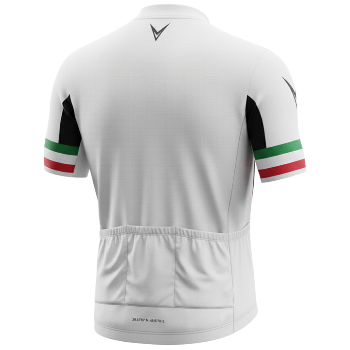 Kuwait "Standard" Short Sleeve Cycling Jersey — White