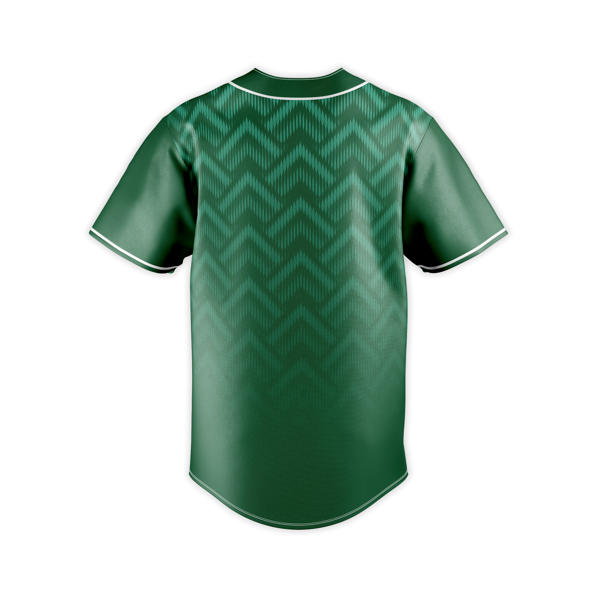 Back view of the Pakistan Zinda Baseball Jersey showcasing Pakistani identity and national symbols.